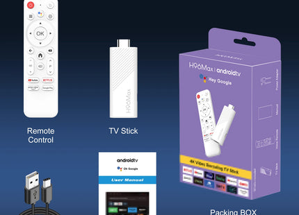 H96 MAX Android TV Stick Allwinner H313 with 2.4G Wifi 5G Wifi6 Dual Brand 8GB 16GB 4K 3D HDR Goole Voice Remote DC 5V 2A