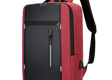 Portable Backpack Camping Travel Bag Business Daypack with USB Charging Port Fit 15.6 Inch Laptops for Men Women