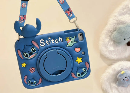 Stitch Tablet Stand Case for iPad Air 1 2 3  4 5 6 10.9 10th 10.2 7 8 9 2024 Pro 11 2021 9.7 2025 16A Mini 6 Silicon Kids Cover