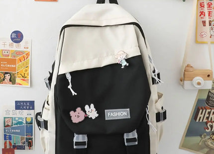 Waterproof Teenage Nylon Book Bag Large Capacity College Backpack Fashion School Bag Cute Girls Boys Travel Backbag College Bag