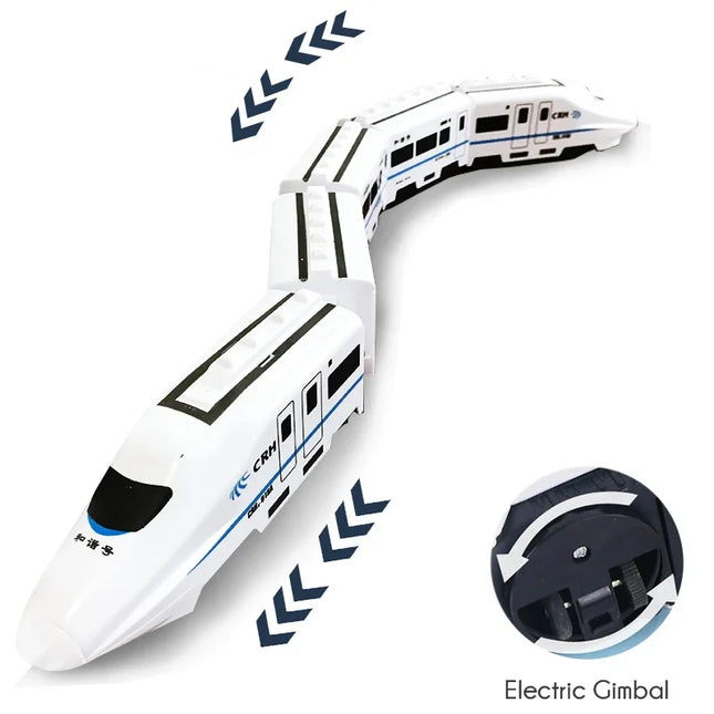 Kids DIY Simulation High Speed Railway Train Toy Car Elec...