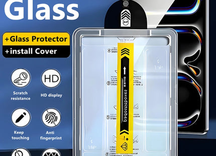 Dust Free Easy Installation Tempered Glass For iPad Air 13 11 10 12.9 M4 M3 A16 Pro Mini 7 6 5 Screen Protector Film Accessories