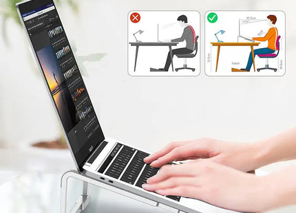 Macbook Laptop Stand Accessories  For Up To 17.3 Inch Lift Computer Desk Cooling Non-Slip Stand  Laptop Stand Portable