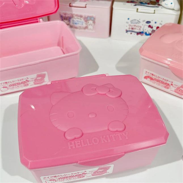 Sanrio Hello Kitty Storage Box Cartoon Melody Kt Cat Flip...