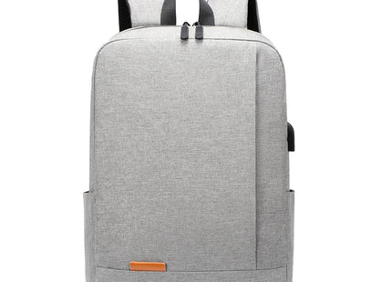 1 Pack 15.6 Inch Men's Business Simple Computer Backpack Usb Charging Lightweight Schoolbag Travel Commuting