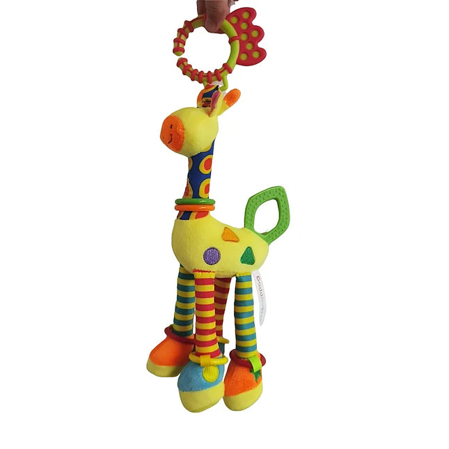 Baby Development Soft Giraffe Animal Handbell Rattle Plus...