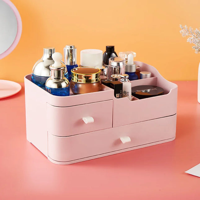 Desktop cosmetics storage box, drawer-type skin care prod...