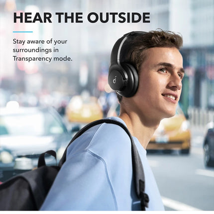 soundcore by Anker Q20i Hybrid Active Noise Cancelling Headphones Wireless Over-Ear Bluetooth 40H Long ANC Playtime