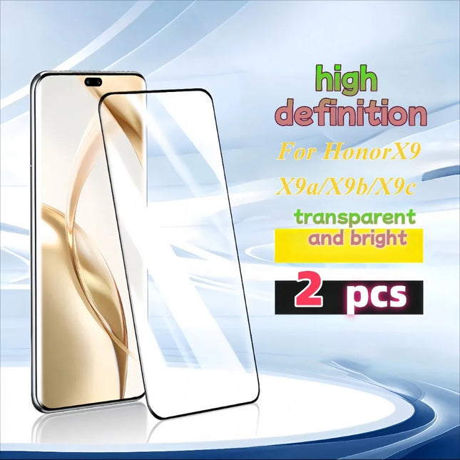 2Pack HD Transparent Protector Tempered Glass for Honor X...