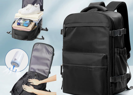 Vacuum Backpack Travel Bag for Men Large Capacity airback Backpack Business Laptop Backpack Women Expandable Backpack School Bag