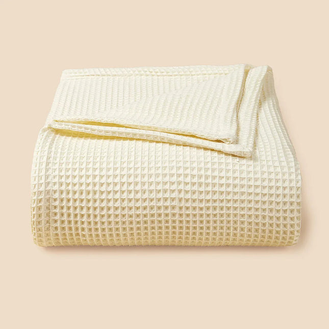 1pc Pure Cotton Blanket Waffle Pineapple For Honeycomb Me...