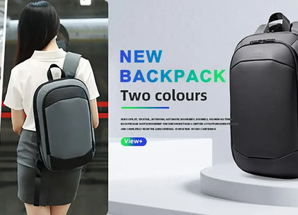 HcanKcan Men's Business Backpack Slim Waterproof 15.6 Inch Laptop Bag Casual College School Backpack Travel Rucksack Work Bags
