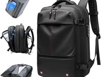 Travel Men 17 inch Laptop Backpack vacuum compression Backpack Business Large Capacity school Backpack expand outdoor backpack