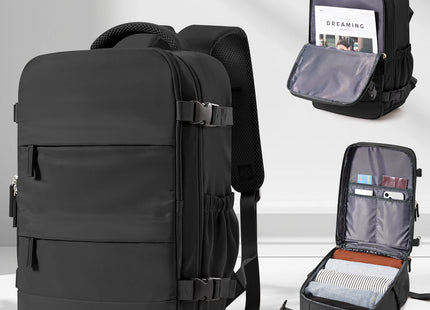 15.6inch Laptop Bag Men's Executive Work Backpack, Backpack Ryanair 40x20x25,Vacuum Packaged Travel Backpack Short-Trip Rucksack