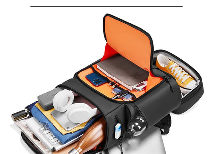 Travel Hiking backpack For Men 50L Large capacity trekking bag outdoor waterproof 16 Inch Laptop Backpack creative With shoe bag