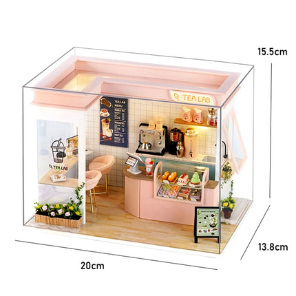 DIY Miniature Doll House 3D Puzzle Building Assembly Kit For Making Room Toys Home Bedroom Decorations With Furniture DollHouses
