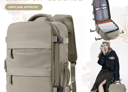 15.6inch Laptop Bag Men's Executive Work Backpack, Backpack Ryanair 40x20x25,Vacuum Packaged Travel Backpack Short-Trip Rucksack