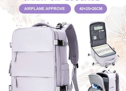 15.6inch Laptop Bag Men's Executive Work Backpack, Backpack Ryanair 40x20x25,Vacuum Packaged Travel Backpack Short-Trip Rucksack