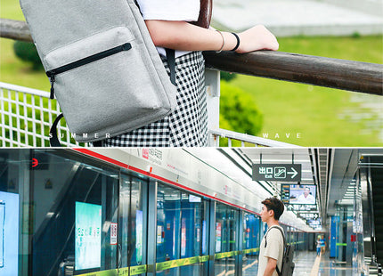 DIENQI New Ultra-thin Laptop Backpack For 14" 15.6" Laptop Man Bag Multi-use Women Men Work Bag Waterproof Thin Computer Backbag