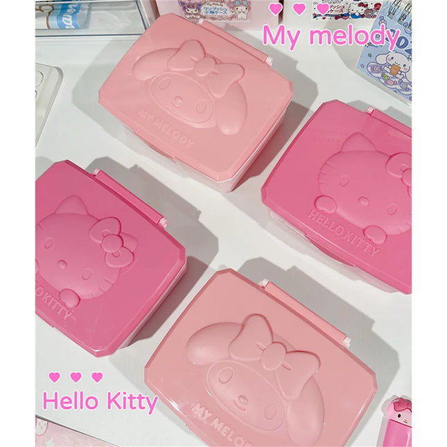 Sanrio Hello Kitty Storage Box Cartoon Melody Kt Cat Flip...
