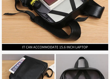 1 Pack 15.6 Inch Men's Business Simple Computer Backpack Usb Charging Lightweight Schoolbag Travel Commuting