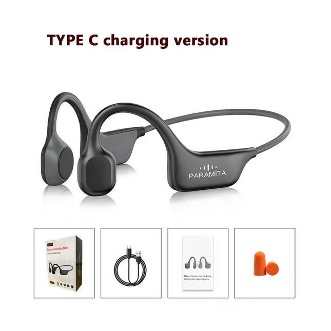 2024 Classic DG08 Bone Conduction Headphone Wireless Blue...