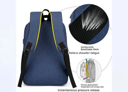 Mens BackPack LargeCapacity Simple Fashion Travel Female Student ComputerBag