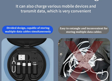 Multi USB Type C to C 60W Charging Adapter Cable Kit USB C to Lighting Conversion Set USB A & Type C to Micro/Type C/Lighting