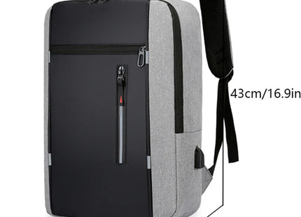 1 Pack 15.6 Inch Men's Business Computer Bag Multi-pocket High-capacity Usb Charging Work Commuting Backpack