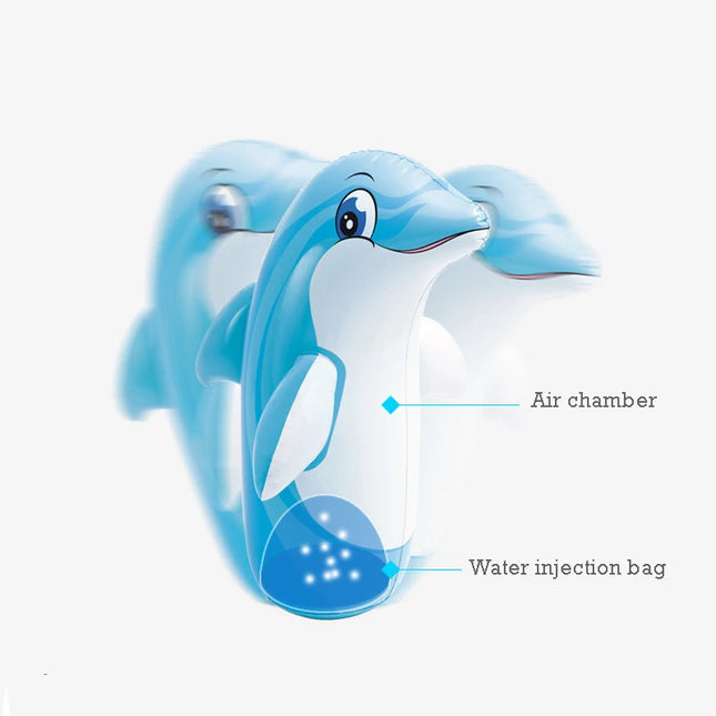 Inflatable Standing Boxing Bag Tumbler Toys Safety Air St...