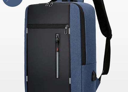 1 Pack 15.6 Inch Men's Business Computer Bag Multi-pocket High-capacity Usb Charging Work Commuting Backpack