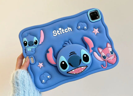Stitch Tablet Stand Case for iPad Air 1 2 3  4 5 6 10.9 10th 10.2 7 8 9 2024 Pro 11 2021 9.7 2025 16A Mini 6 Silicon Kids Cover