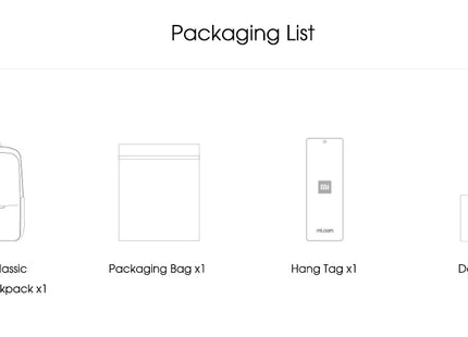 Xiaomi Classic Business Backpack 2 Fashion Laptop Bag for Men and Women Travel Large Capacity Backpack