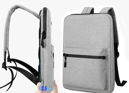DIENQI New Ultra-thin Laptop Backpack For 14" 15.6" Laptop Man Bag Multi-use Women Men Work Bag Waterproof Thin Computer Backbag