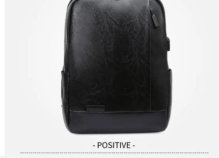 1 Pack 15.6 Inch Men's Business Simple Computer Backpack Usb Charging Lightweight Schoolbag Travel Commuting