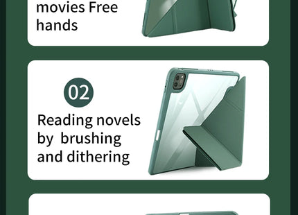 For 2025 iPad 11th Case iPad 10th 10.9 inch Air 11 5th 4th Cases Pro 11 12.9 13 2024 2022 Pencil Holder Cover Magnet Funda Coque