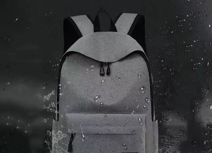 High Quality Oxford Cloth Versatile Backpack Black Grey Washable School Student Backpack 15 Inches Computer Bag Unisex