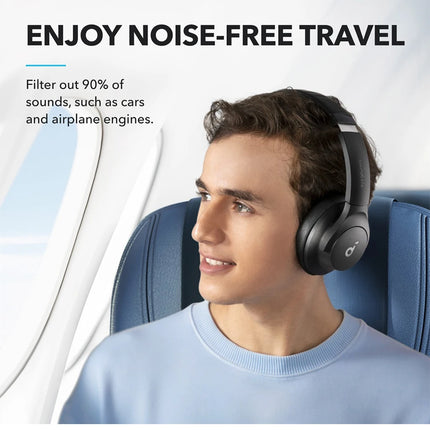 soundcore by Anker Q20i Hybrid Active Noise Cancelling Headphones Wireless Over-Ear Bluetooth 40H Long ANC Playtime