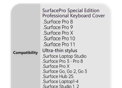 2025 New Color Microsoft Surface Pro 8/9/X/10/11 Bluetooth Magnetic Keyboard with Pen Slot,Touchpad and 7-color Backlit Keyboard