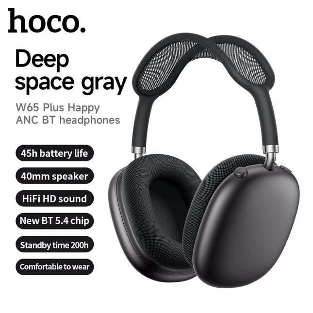 HOCO W65 Plus ANC Noise Reduction Bluetooth Headphones Ov...
