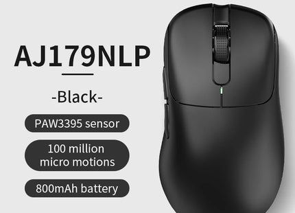 AJAZZ AJ179 PRO PAW3395 Lightweight Wired Wireless Mouse with Magnetic Charging Base Ergonomic Macro Gaming Mouse for PC Laptop
