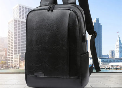 1 Pack 15.6 Inch Men's Business Simple Computer Backpack Usb Charging Lightweight Schoolbag Travel Commuting