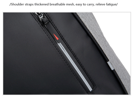 1 Pack 15.6 Inch Men's Business Computer Bag Multi-pocket High-capacity Usb Charging Work Commuting Backpack