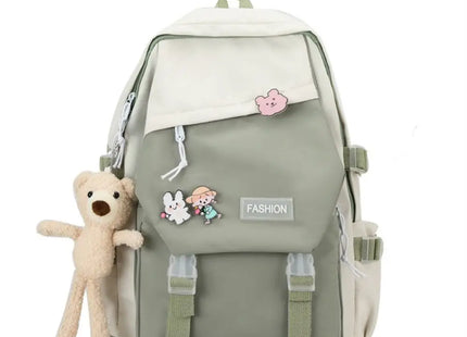 Waterproof Teenage Nylon Book Bag Large Capacity College Backpack Fashion School Bag Cute Girls Boys Travel Backbag College Bag