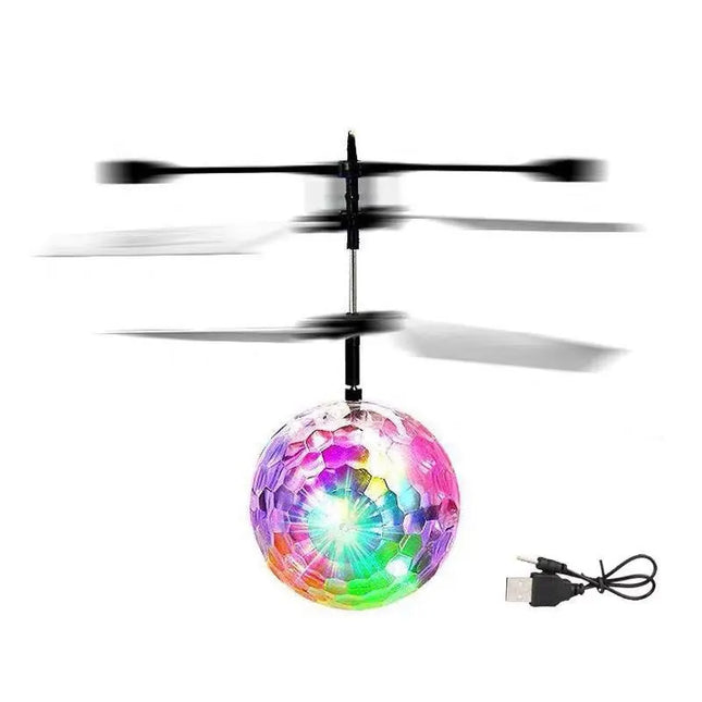 Children's Toy Induction Colorful Crystal Ball Gyroscope ...