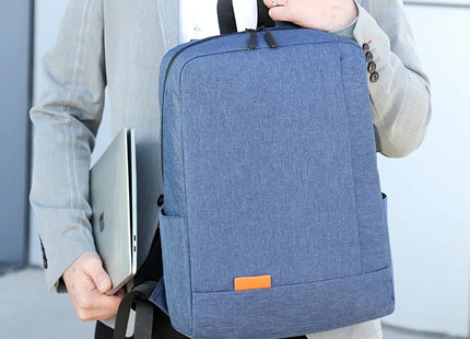 1 Pack 15.6 Inch Men's Business Simple Computer Backpack Usb Charging Lightweight Schoolbag Travel Commuting