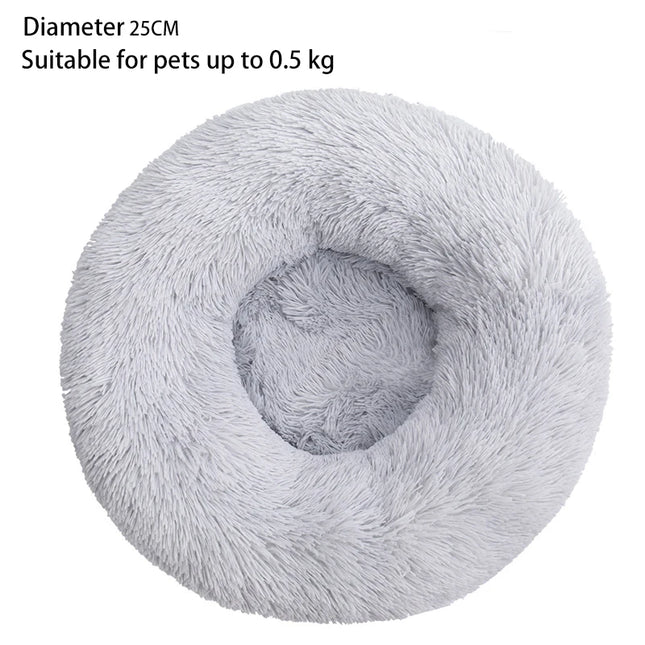 Cat Nest Round Soft Shaggy Mat for Kittens Chihuahua Indo...
