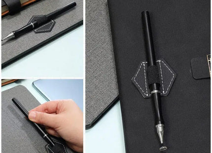 PU Self-adhesive Pen Holder IPad Capacitive Pen Holder Elastic Band Computer Self-adhesive Pen Holder Stationery Organizer