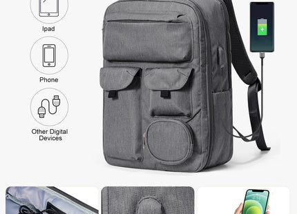 Computer bag, high-capacity travel backpack, cabin bag 45-34-15, airline-approved boarding bag, male business travel backpack