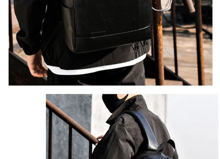 1 Pack 15.6 Inch Men's Business Simple Computer Backpack Usb Charging Lightweight Schoolbag Travel Commuting